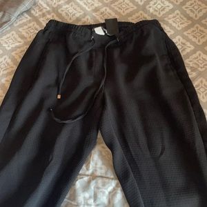 Stretchy black crop pants